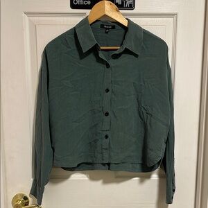 Madewell Forest Green Collared Shirt